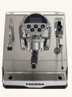 FAEMINA Stainless Steel Espresso Machine - Chrome Finish